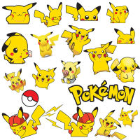 Pikachu Bumper Stickers Pikachu Cartoon Car Net Red Decoration Cute Cartoon Cover Scratches Ghost Fire Sticker Applique