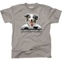 MenS T-Shirts Summer Style Fashion Swag TWILDA T-Shirt Hunde BORDER COLLIE blue merle huten fun by Wilsigns Siviwonder Shirts XS-4XL-5XL-6XL