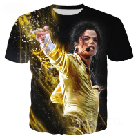 2023 NewMen เสื้อยืด3D พิมพ์หญิงเสื้อยืดนักร้องไมเคิลแจ็คสัน MJ แฟชั่นประเดิม H Oodies ผู้ชายเสื้อ U Nisex เสื้อ T H Ipster ด้านบน