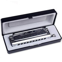 Professional Chromatic Harmonica C Key Changeable Tones Musical Instrument 10 Holes 40 Tone Harmonica for Beginners s