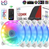 เคส120มม. พัดลมทำความเย็น PC พัดลมระบายอากาศ6PIN หม้อน้ำ RGB 5V ระบายคอมพิวเตอร์ระบายความร้อน ARGB Aura Sync