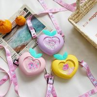 Summer Silica Gel Children 39;s Mini Crossbody Bags Cute Cartoon Peach Baby Girls Coin Purse Handbags Kids Gifts Small Shoulder Bag