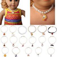 New lDoll Necklace Accessories Christmas Pearl Necklace Collar Fit 18 Inch American Girl Doll Clothes and Accessories For Gift