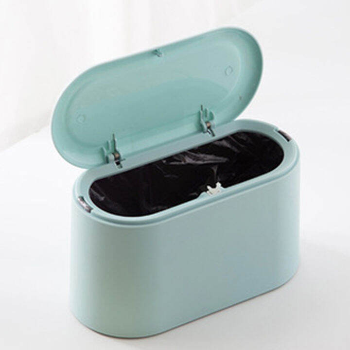 Cute Mini Small Trash Can Desktop Trash Basket Table Home Office Trash ...