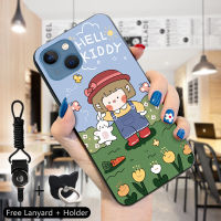 GGK เคสสำหรับ Apple เคสมือถือ iPhone 15 Pro Max 15 15 Pro แหวนใส่นิ้วน่ารักลายเด็กผู้หญิงกันกระแทกสุดน่ารักซิลิโคนนิ่มฝาหลังโทรศัพท์ป้องกัน TPU