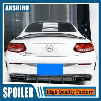 สปอยเลอร์ C63 C200L C180สำหรับ Mercedes W205รถเก๋ง2014-2020 C-Class สปอยเลอร์คาร์บอนไฟเบอร์สไตล์ PSM ปีกฝาหน้าฝาหลังกระโปรงรถ