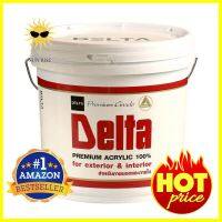 สีน้ำทาภายนอก DELTA MATT BASE C ด้าน 2.5 แกลลอนWATER-BASED EXTERIOR PAINT DELTA MATT BASE C MATT 2.5GAL **บริการเก็บเงินปลายทาง**