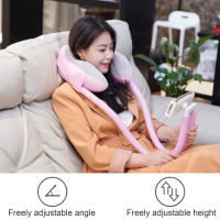 Memory Foam U-shaped Pillow With Mobile Phone Cervical Spine Neck Pillow Tablet Computer Stands Holder Lazy Support Nap Pillow