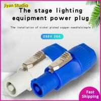 JIYAN2866 20A ขั้วต่อ powercon 3พิน 250โวลต์ ขั้วต่อปลั๊กไฟเสียง ปลั๊กตัวผู้3ขา ซ็อกเก็ต ไฟเวทีปลั๊กไฟ LED ไฟเวทีหน้าจอ LED