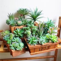 Artificial Succulents Plants Home Garden Bedroom Living Room Office Decoration Accessories Fake Plants Desktop Mini Small Bonsai