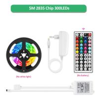 10 Meter Led Strip Light 2835 5050 SMD RGB Led Strip Flexible Ribbon Waterproof IR Remote Controller 44 Keys DC12V Power Adapter