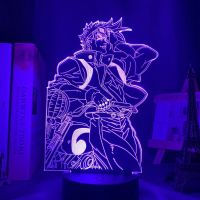 Anime 3d Lamp JoJo Bizarre Adventure figure for Bedroom Decor Light Birthday Gift Manga Jojo Led Night Light Joseph Joestar