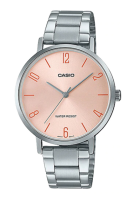 Casio Standard นาฬิกาข้อมือผู้หญิง สายสแตนเลส รุ่น LTP-VT01,LTP-VT01D,LTP-VT01D-4B2 - สีเงิน