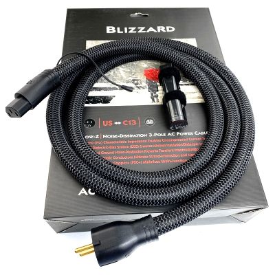 【YF】 Blizzard HiFi Audio Power Cable High-Purity True-Concentric Core US   EU Plug Cord with Box