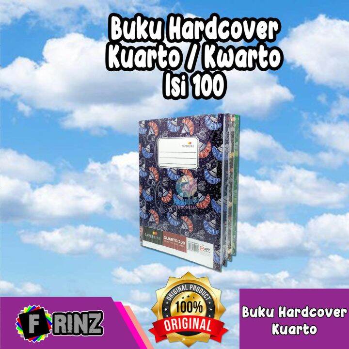 ATK ~ Buku Hardcover Kuarto Isi 100 / Hard Cover Ukuran Buku Tulis ...