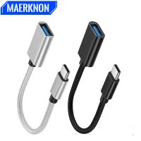 ❡▤ OTG USB To Type C Cable Adapter Connector Data Cable Converter For Macbook Huawei P50 Xiaomi Realme POCO Cable Type C Cable