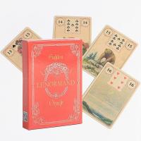 Golden Lenormand Oracle Cards Leisure Party Table Game ไพ่ทาโรต์คำทำนายทำนายดวงชะตา