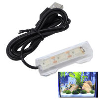 พิพิธภัณฑ์สัตว์น้ำไฟชาร์จ USB ตู้ปลาพลาสติกไฟ LED สำหรับภูมิทัศน์พืชน้ำ