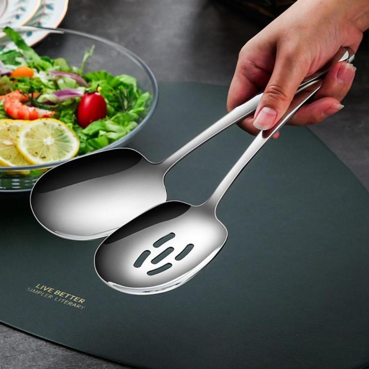 htrxb-อุปกรณ์เครื่องครัวสแตนเลสบุฟเฟ่ต์สารพัดประโยชน์ช้อนตักเครื่องใช้บนโต๊ะอาหาร