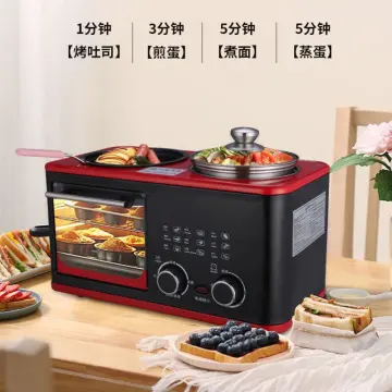 3 in 1 Household Three In One Coffee Oven Toaster Multifunctional Automatic Toaster  Mini Electric Oven For Frying Eggs