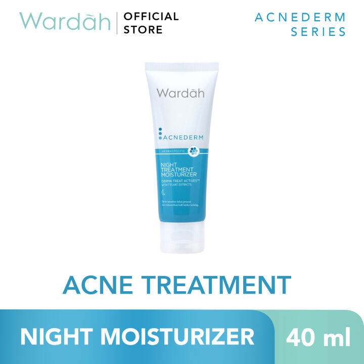 Wardah Acnederm Night Treatment Moisturizer - Oily-Acne Prone Skin ...