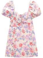 Zaraˉ 4661334712 summer new tie-up French retro flower print dress 4661334??7