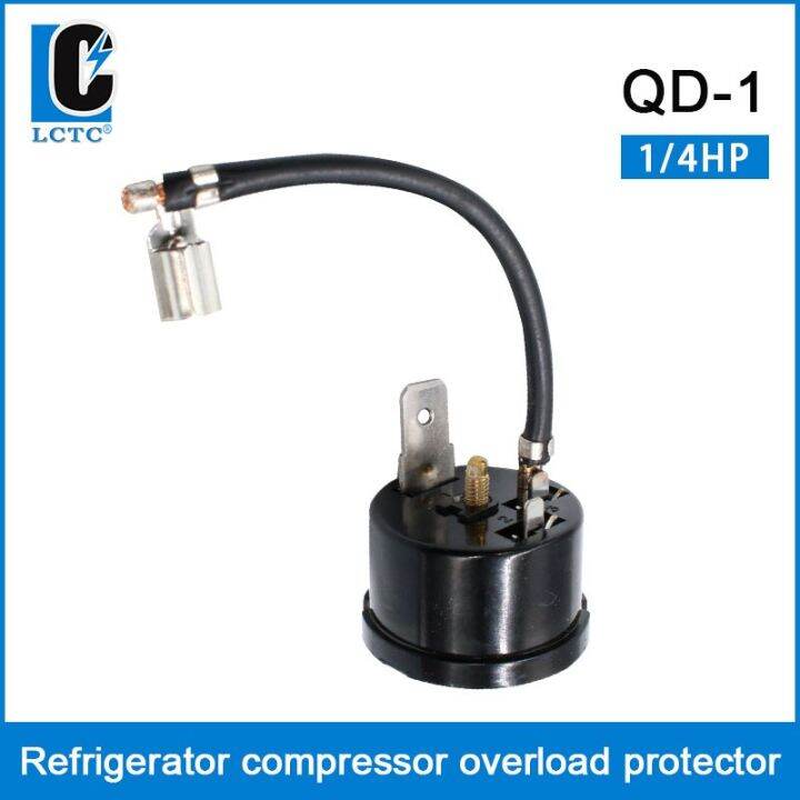 220v-1-3-1-4-1-5-hp-refrigerator-fridge-compressor-thermal-overload-protector-relay-with-cable-electrical-circuitry-parts