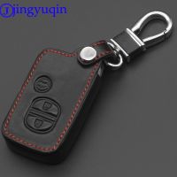 fvdbsdv jingyuqin 3B Leather Car Key Case For Toyota Land Cruiser Prado 150 Camry Prius Crown For Subaru 2013 2014 Foreste Outback XV