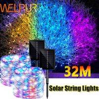 ZZOOI LED Outdoor Solar Lamp String Lights 100/200/300 Leds Fairy For Holiday Christmas Party Garland Garden Decor