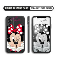 เคสโทรศัพท์ Samsung Galaxy A14 A34 5G A54 5G เคส A14 Samsung ลายการ์ตูน Mikey Minie Mouse เคสโทรศัพท์ของเหลวสี่เหลี่ยมแบบดั้งเดิมสำหรับเด็กหญิงเด็กชายคลุมทั้งหมดเคสป้องกันทนแรงกระแทกกล้อง