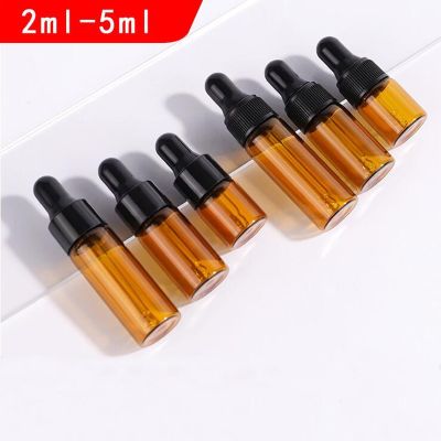 【YF】☋  10pcs/set 2ml 3ml 5ml Dropper Bottle essential oil Glass Drop for massage Pipette Bottles Refillable