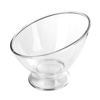 Diagonal Salad Bowl Plastic Break Resistant Clear Bowls Fruit Rice Serving Bowls Food Storage Container