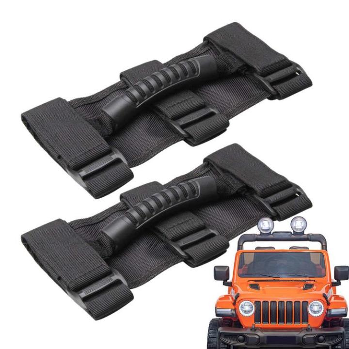 roll-bar-grab-handles-2pcs-grab-handles-car-grip-handle-roll-bar-practical-and-anti-slip-grab-bar-handle-set-exquisite-interior-accessories-for-car-and-off-road-vehicles-workable