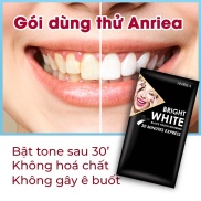 1 gói miếng dán trắng răng Anriea than hoạt tính cải thiện màu răng