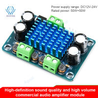 【ใหม่ผลิตภัณฑ์ Online】 XH-A282 DC12-24V High Power Digital Power Amplifier Board เอาต์พุต50W * 2 Dual Channel Stereo Sound เสียงเครื่องขยายเสียง