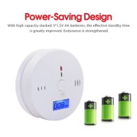 1Pc CO Sensor Carbon Monoxide Detector Alarm 85dB Siren Sound Independent CO Poisoning Warning Alarm Detector CO Meter Household Security Systems