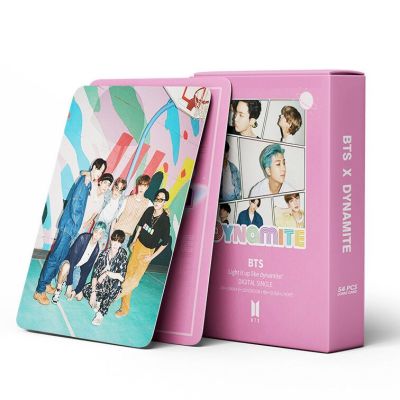 การ์ดโลโม่ โฟโต้การ์ด แบบ 2 ด้าน 54 ชิ้น/กล่อง ขนาดรูป 8.7×5.7 ซม. KPOP BTS อัลบั้ม ALBUM:DYNAMITE | BE | BE LIFE GOES ON | 2021 SEASONS GREETING LOMO CARDโลโม่การ์ด BANGTAN BOYS