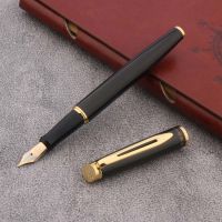 ใหม่ปากกาหมึกซึมคลาสสิกสีดำสำนักงานโกลเด้น M ปลายปากกาของขวัญปากกาธุรกิจอุปกรณ์การเรียนการเขียน