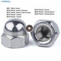 ▽ 1-2pcs M8 M10 M12 M14 M16 M18 M20 M24 （pitch 1/1.25/1.5/2mm）304 Stainless Steel Fine thread Nuts/Cap Nuts