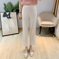 Pleated Straight-Leg Pants 2021 Autumn New Loose Large Size Trousers Look Straight Leg Western Style Skinny Pants