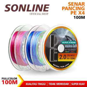 Kenzi Piranha X8 100m Super Strong PE Braided Fishing Line Multi Color