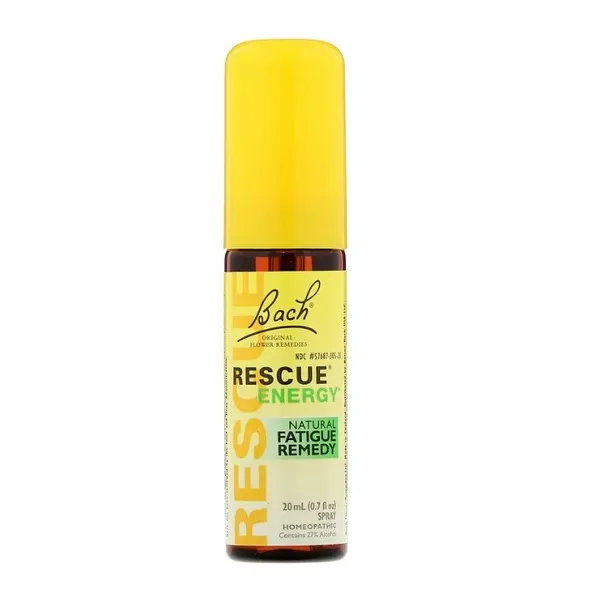 Bach, Original Flower Remedies, Rescue Energy, Natural Fatigue Remedy
