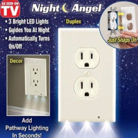 Night Angel Nightlight แผงซ็อกเก็ต Nightlight TV ผลิตภัณฑ์ซ็อกเก็ต Induction โคมไฟ Nightlight LED Sensor Night Light Socket Cover