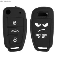 dttin For Audi A1 S1 A2 A3 S3 A5 A6 A8 S6 Silicone Car Key Cover Shell RS4 RS6 TT Q3 Q7 R8 QUATTRO Flip Remote Key Case Fob Keyless 701