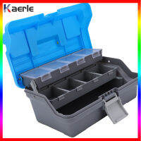 [Kaerle] กล่องอเนกประสงค์ตกปลา32X15X20ซม. แบบพกพา ABS ThreeLayer อุปกรณ์ตกปลากล่องเก็บของพร้อมกับการยศาสตร์