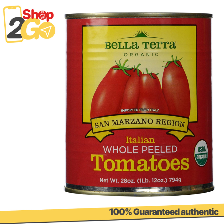 Bella Terra Organic San Marzano Whole Peeled Tomatoes 794g Lazada PH