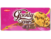 Bánh quy hạt socola chip và nho khô Goody Chips - hộp 144g