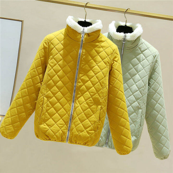Women's cotton jacket 2022 autumn and winter new light and thin Lingge