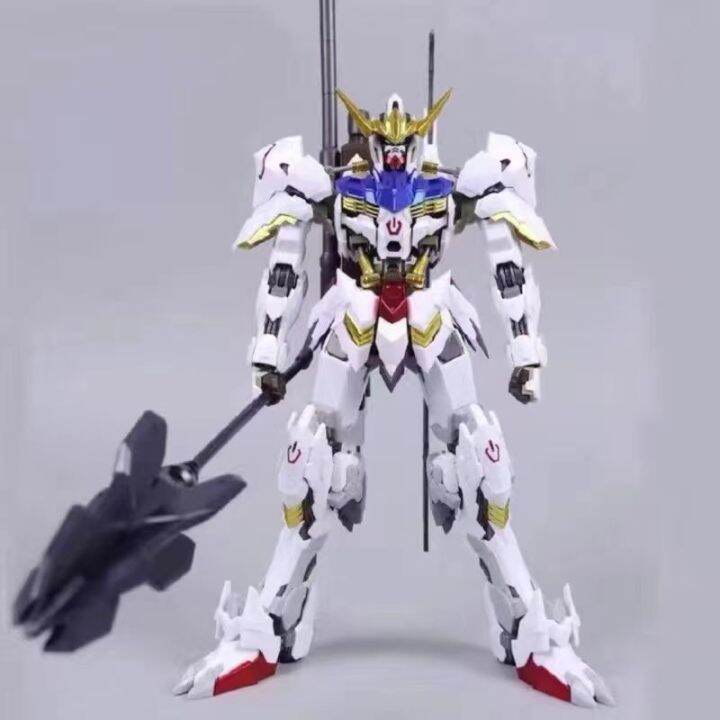 โมเดล-bandai-g-ndam-b001-hg-barbatos-mace-katana-1-144ฟรีหุ่นประกอบตุ๊กตาขยับแขนขาได้หุ่นของเล่นและของสะสม