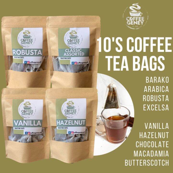 10's Coffee Tea Bags (10 Coffee Tea Bags, 9 Coffee Flavors) Lazada PH